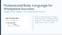Body Language & Demeanor Analysis