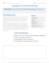 Understanding Binge Drinking and Health Choices