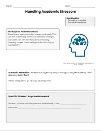 Finding My Calm: Regulating Unexpected Changes