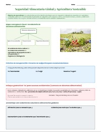 Subjunctive Debate: Food Solutions