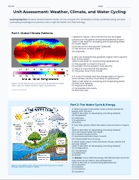 OpenSciEd Weather and Climate Comprehensive Assessments
