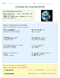 Science of Feeding the World Test
