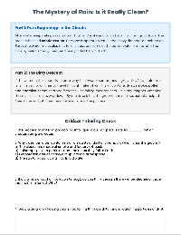 Water Filtration in Nature