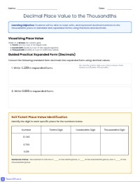 Breaking Down Decimals