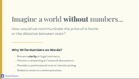 Writing Large Numbers as Words