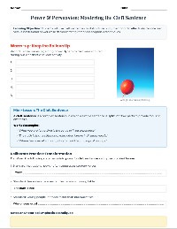 The Great Debate Worksheet