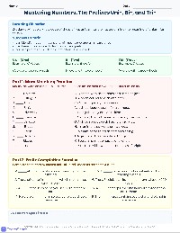 Prefix Practice: Uni-, Tri-, Bi-