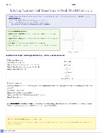 Exponential Equations Progress Monitor