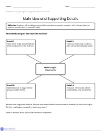 Organizing My Ideas With Graphic Organizers