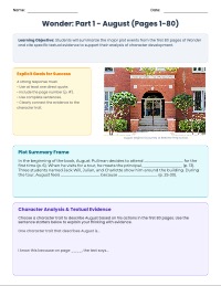 Understanding August: Wonder Part One Summary