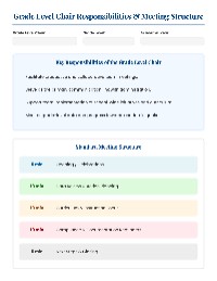 Grade Level Chair Responsibilities and Framework