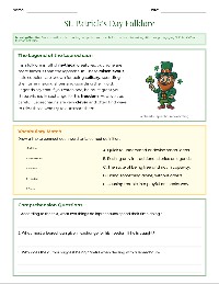 St. Patrick's Day ELA Fun