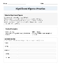 Sig Fig Practice Problems
