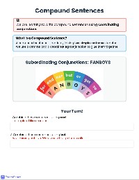 Building Compound Sentences