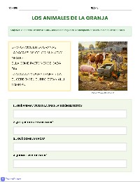 Fichas de Comprensión Lectora