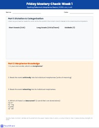 Comprehensive 4th Grade Vocabulary Spelling Scope Sequence
