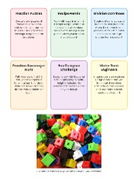 Decimal and Fraction Operations Activities