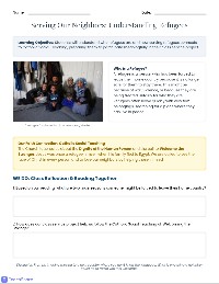 Helping Refugees Through Service