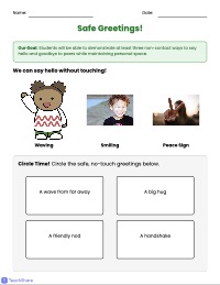 Friendly Greetings: Hello and Goodbye Safely