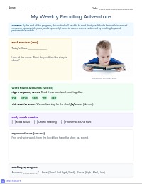 Reading Fluency Growth Action Plan