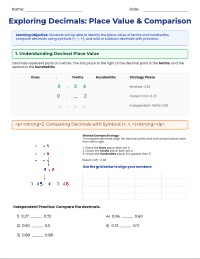 Mastering Decimals: Place Value and Operations
