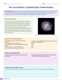 Cosmic Queries: Searching for Life in the Universe