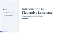 Introduction to Figurative Language