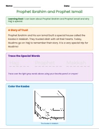 Learning About Hajj: Ibrahim and Ismail
