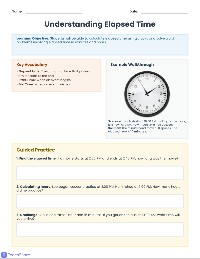 Elapsed Time Practice