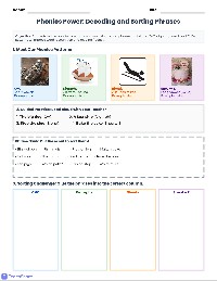 Phonics Phrasing Sort Packet