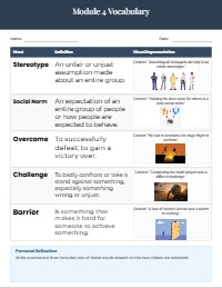 Social Dynamics and Vocabulary Development