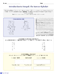 Learning Hangul Basics