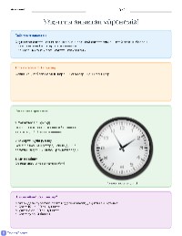 Mastering Time: Learning Clock Basics