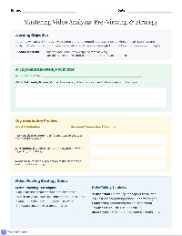 Video Analysis Guided Notes