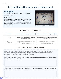 Foundation of Human Resource Management