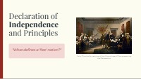 Slides: Declaration of Independence and Principles