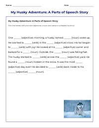 Husky Dog Madlib