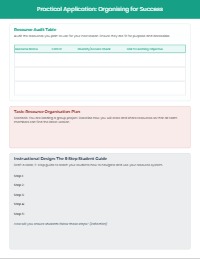 Supporting Student Learning: Professional Education Support