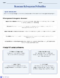Rencana Kebugaran Pribadi
