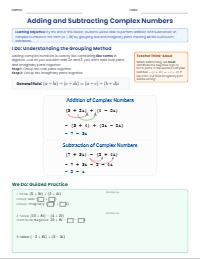 Mastering Addition and Subtraction of Complex Numbers