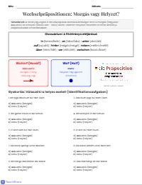 Wechselpräpositionen im Alltag: Dativ oder Akkusativ