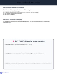 Mastering Algebraic Expressions and Symbolic Fluency