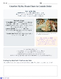 Creation Myth Outline Check