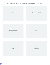 Mastering French: Beginner Revision Flashcard Set