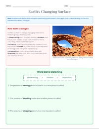 Weathering, Erosion, and Deposition Explorer