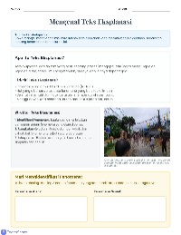 Lembar Kerja Teks Eksplanasi