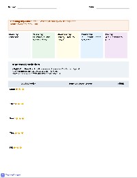 Weekly Homework Calendar Packet