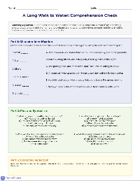 A Long Walk to Water Quiz