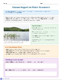 Human Impact on Water Resources