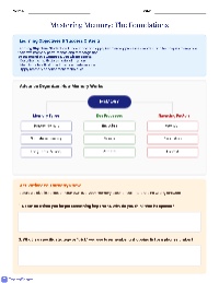 Memory Mastery Workbook